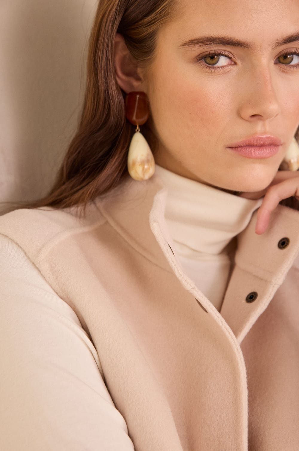 Sleeveless wool cardigan FLEUR;${refinementColor}