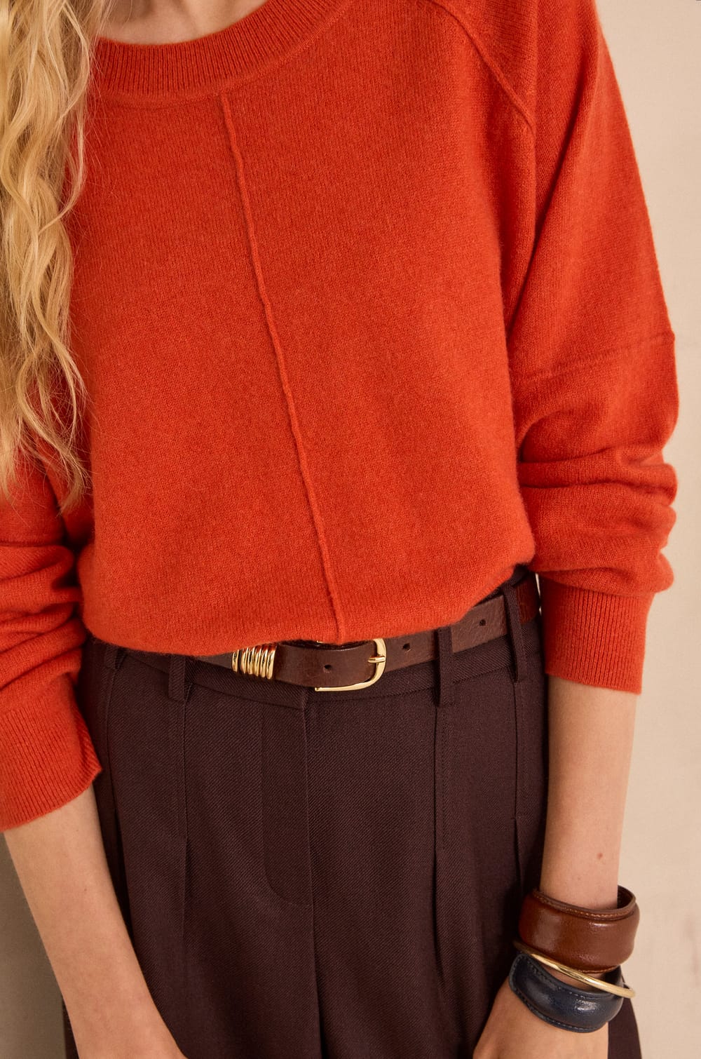 ARY cashmere long-sleeve sweater;${refinementColor}