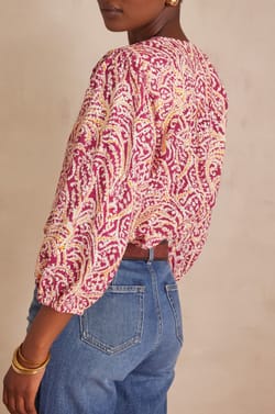 Blouse SARAH en coton;${refinementColor}
