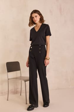 Wide high-waisted trousers HUBERT;${refinementColor}