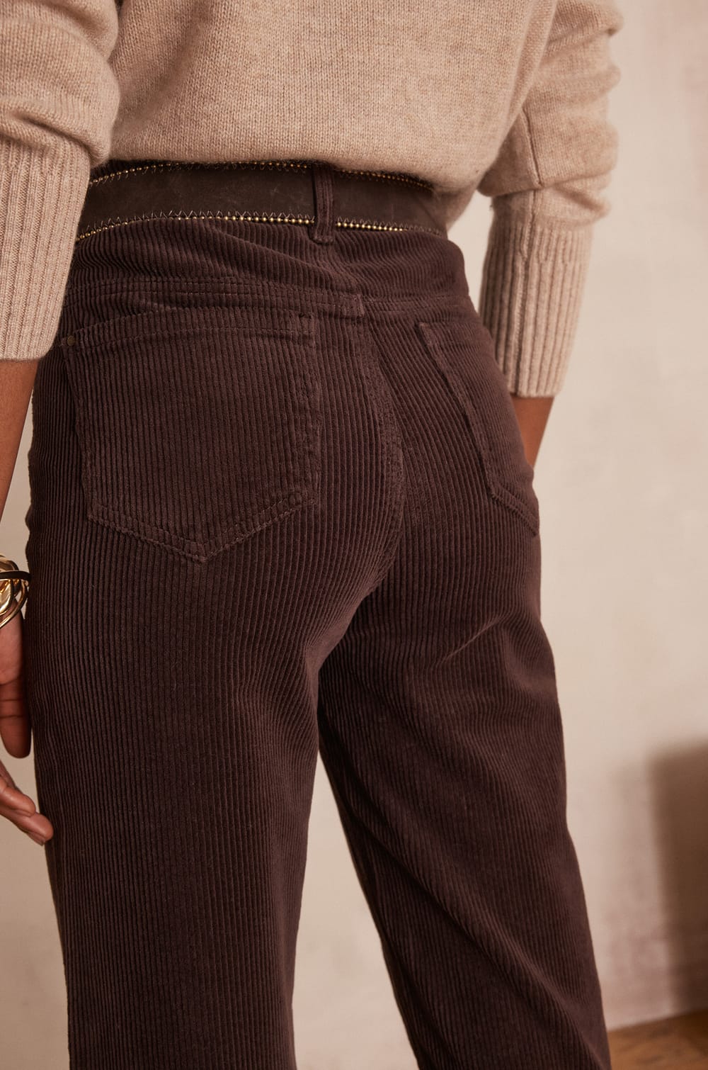 LISA velvet trousers;${refinementColor}