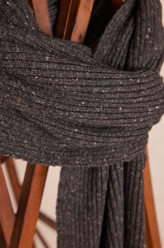 TIM ribbed wool SCARF;${refinementColor}