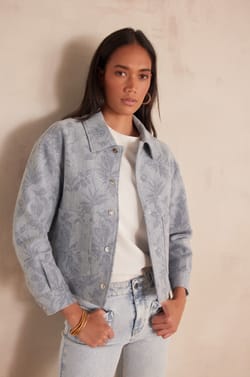 COLOMBE cotton jacket;${refinementColor}