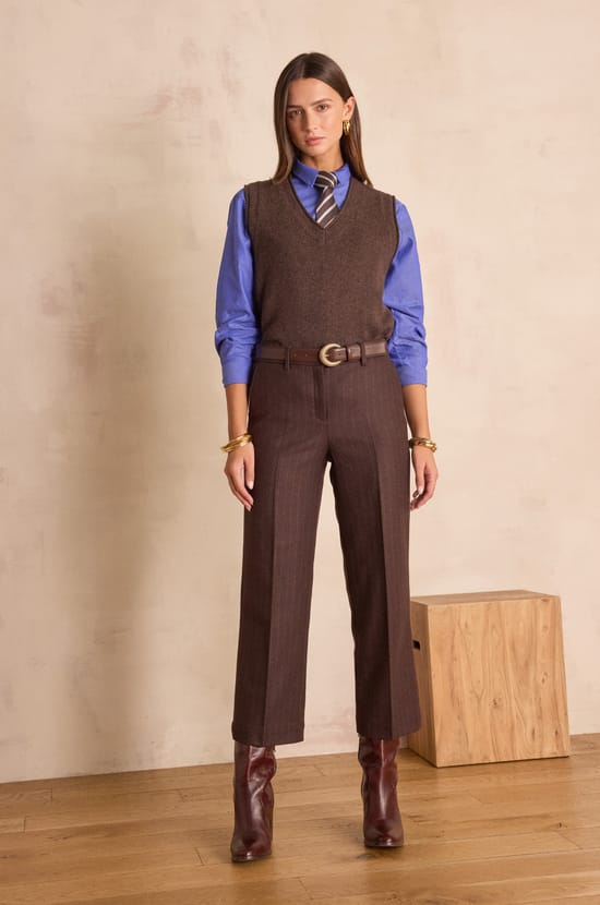 ESMERALDA Oxford shirt in 100% cotton;${refinementColor}