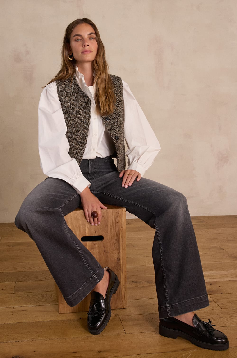 SIA Blouse in 100% cotton;${refinementColor}