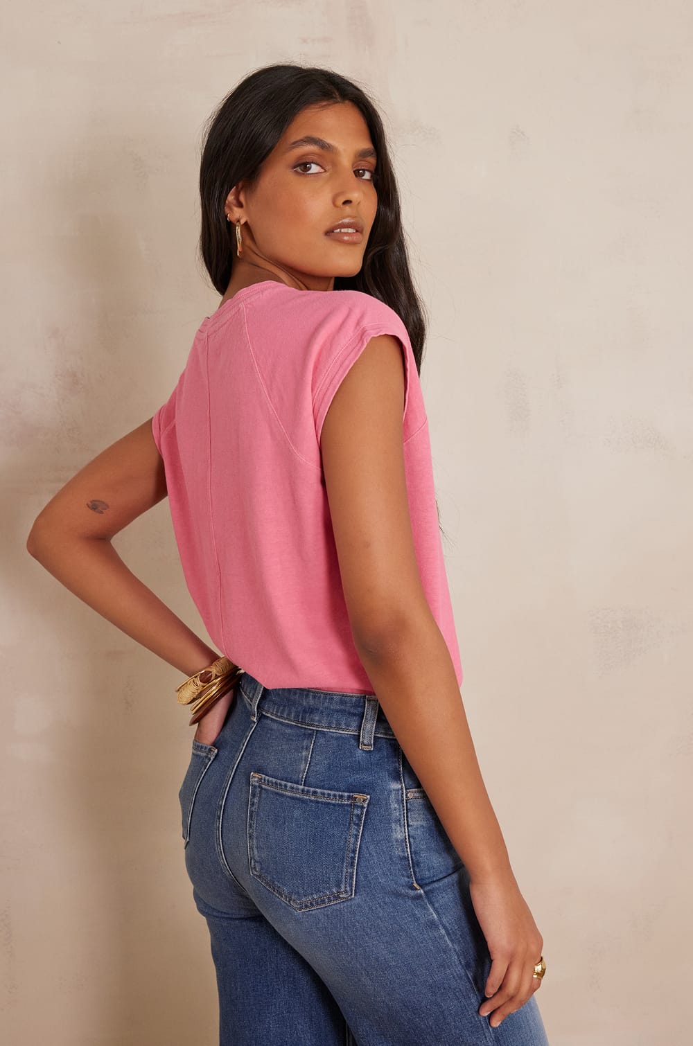AURA cotton T-shirt;${refinementColor}
