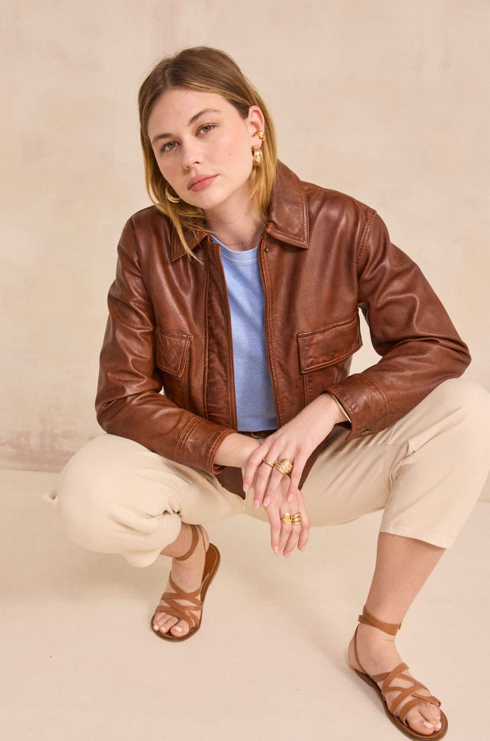 Short sleeve hemp and cotton T-shirt LOIC;${refinementColor}