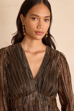 REVEUSE long iridescent Dress;${refinementColor}