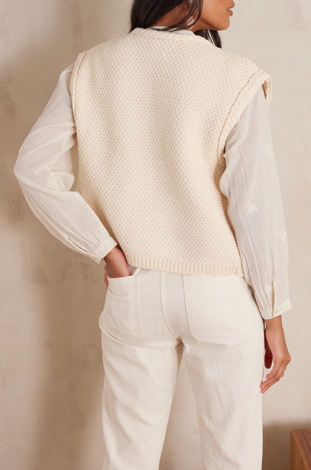 Gilet BETSY en coton;${refinementColor}