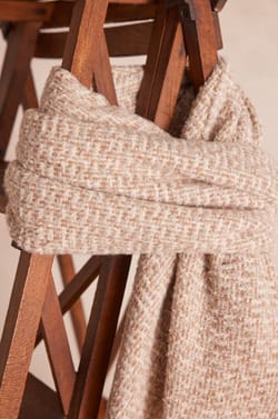 TIMOTHE tweed effect scarf;${refinementColor}
