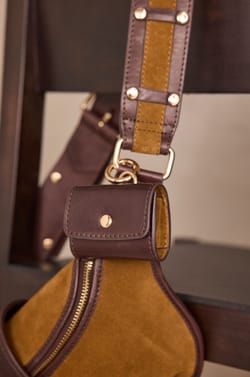 LEONARD leather belt bag;${refinementColor}