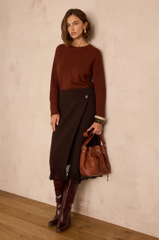 ELONA long wool skirt;${refinementColor}
