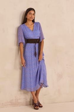 Fluid printed dress BRADIE;${refinementColor}