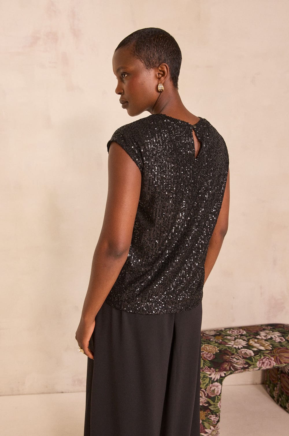 TINO sequin T-shirt;${refinementColor}