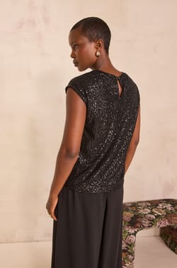 TINO sequin T-shirt;${refinementColor}