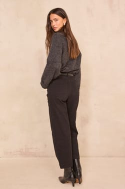 Wide cotton blend pants MAE;${refinementColor}