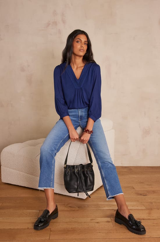 LUCIEN leather bucket bag;${refinementColor}