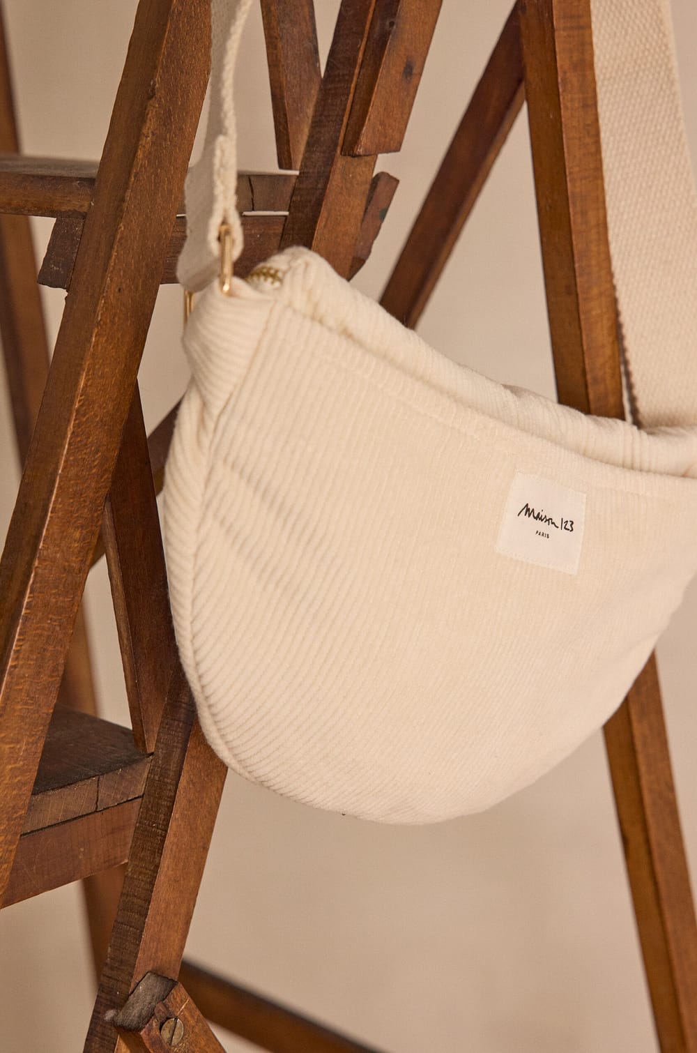 Sac banane GELINA en coton velours;${refinementColor}