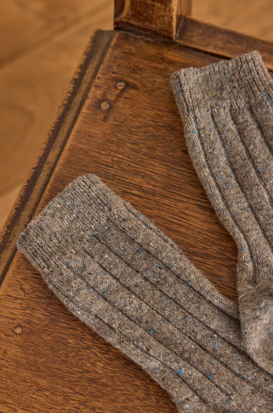 WINTER geribbelde sokken;${refinementColor}