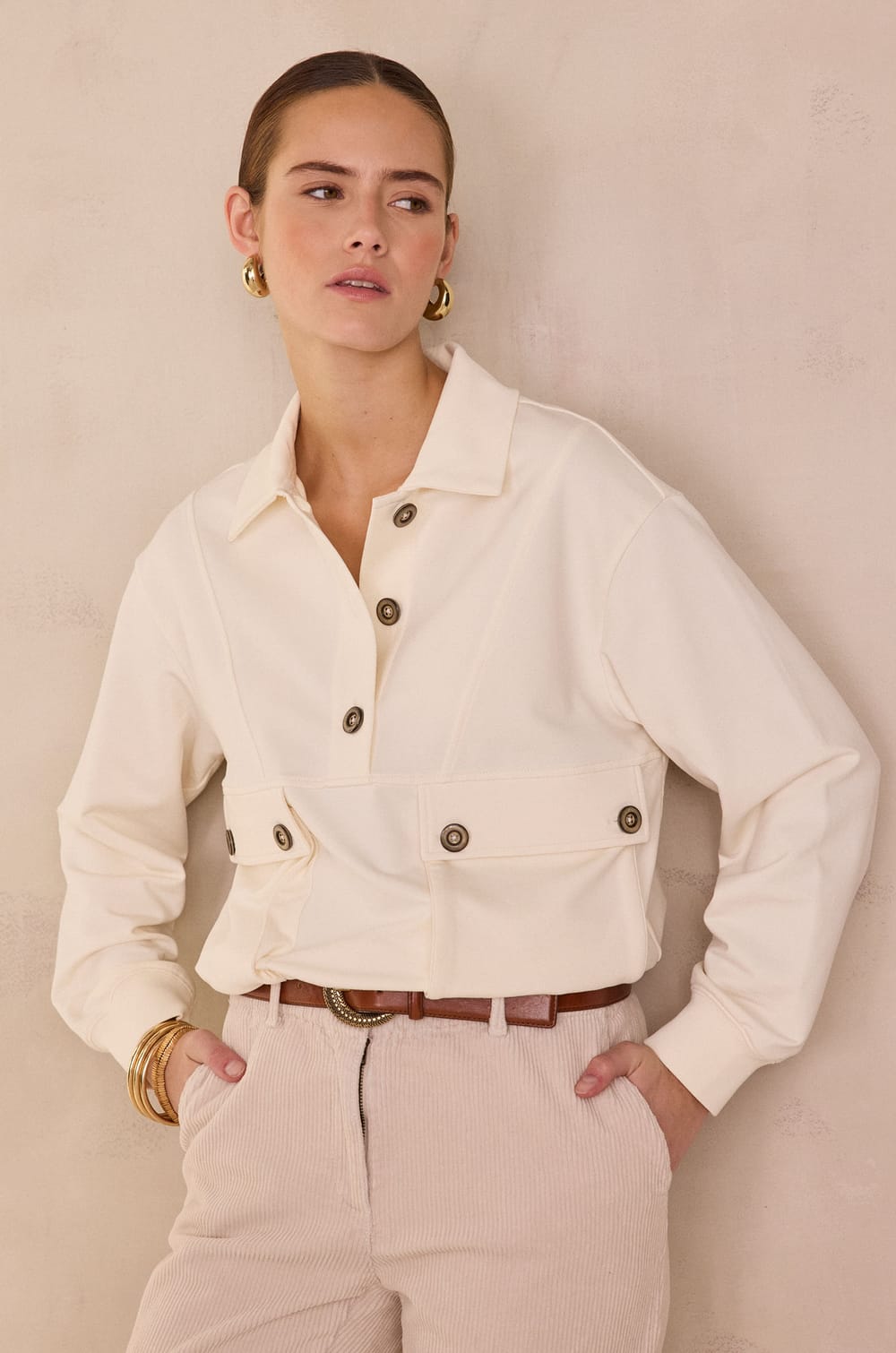 LIMON cotton jumper;${refinementColor}