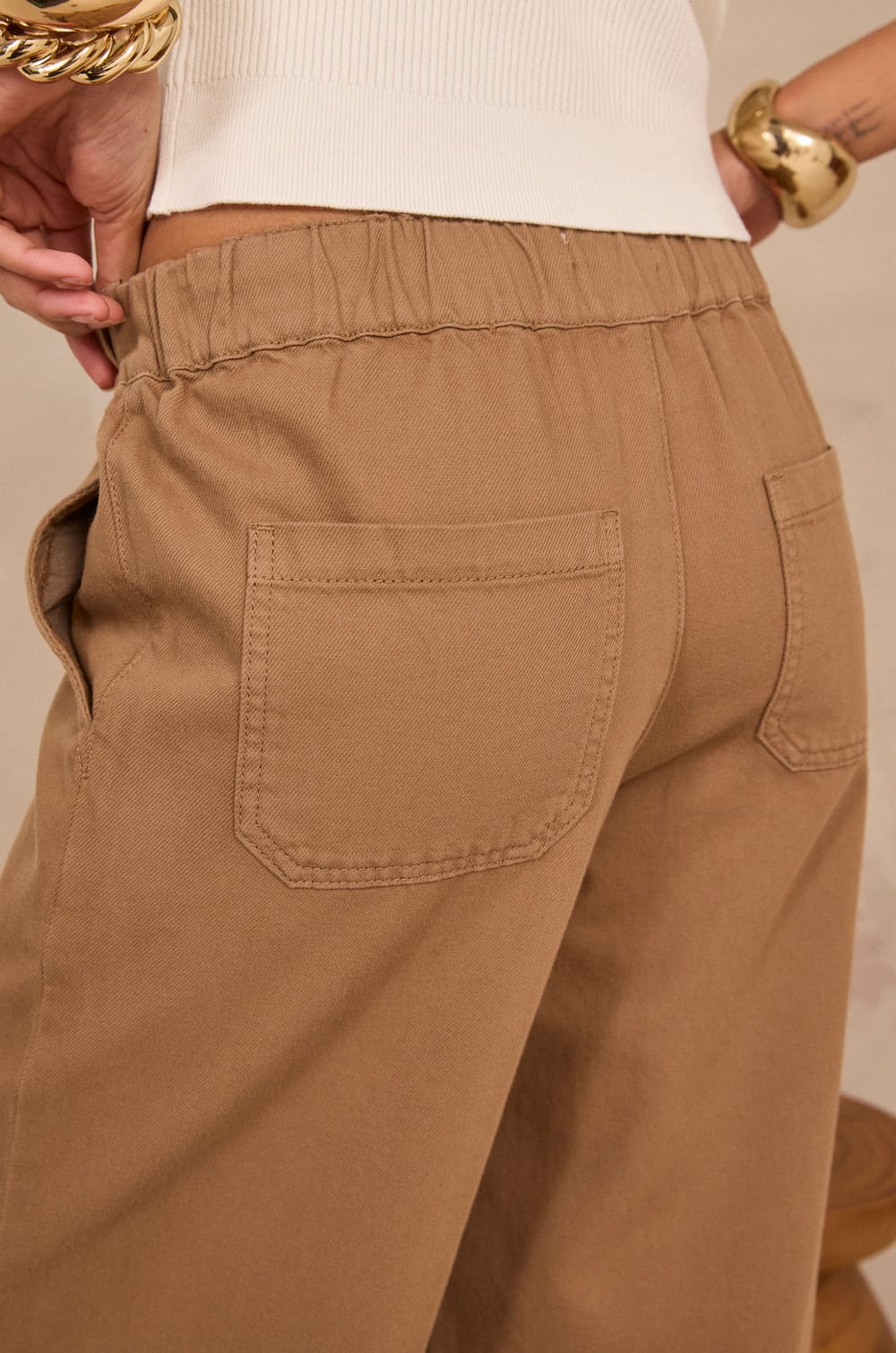 MALO wide cotton pants;${refinementColor}