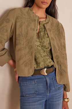 Veste PAMINA en coton;${refinementColor}