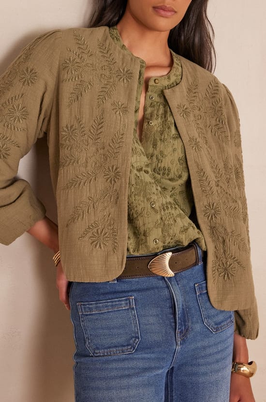 Veste PAMINA en coton;${refinementColor}