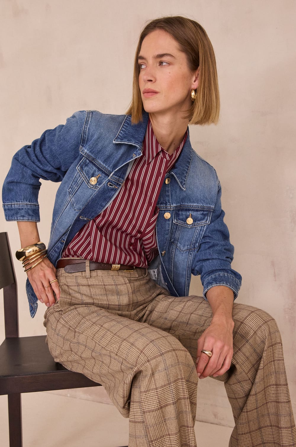 PASSY striped shirt;${refinementColor}