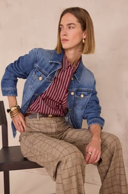 PASSY striped shirt;${refinementColor}