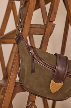 LEONARD leather bum bag;${refinementColor}