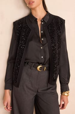 Gilet sans manches &agrave; sequins BECKA;${refinementColor}