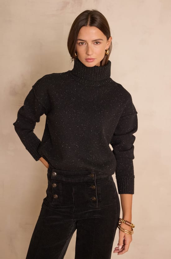 BRANDO turtleneck jumper in 100% wool;${refinementColor}