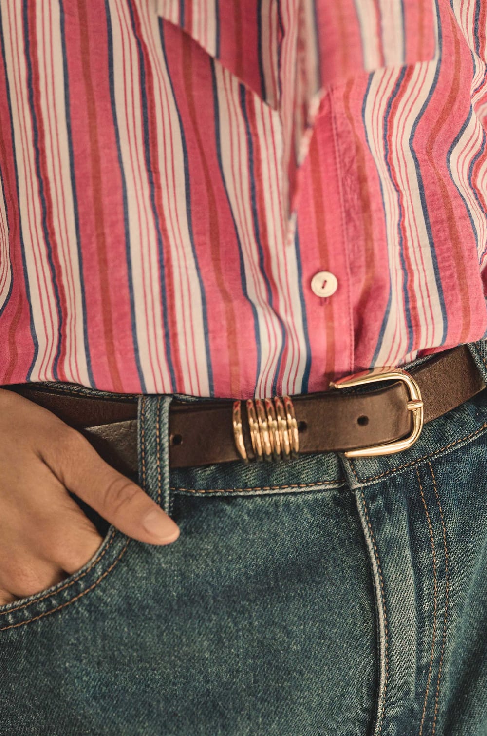 100% leather belt EVE;${refinementColor}
