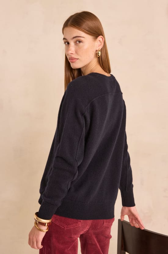 ALIX long-sleeved wool sweater;${refinementColor}