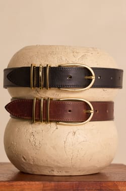 Ceinture en cuir JOHN;${refinementColor}