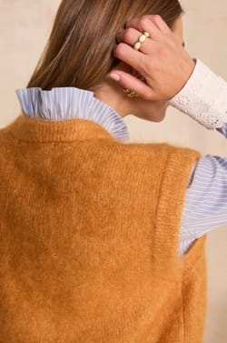 Sleeveless mohair blend pullover LOULOU;${refinementColor}