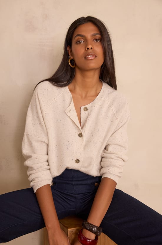 Cardigan BILLY BIS en 100% cachemire;${refinementColor}