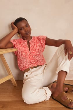 BILLIE cotton blouse;${refinementColor}