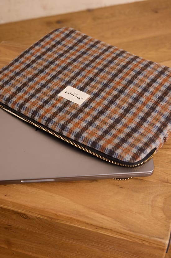 LIAM Laptop-Tasche mit Tartanmuster;${refinementColor}
