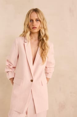 Striped blazer in NELIA;${refinementColor}