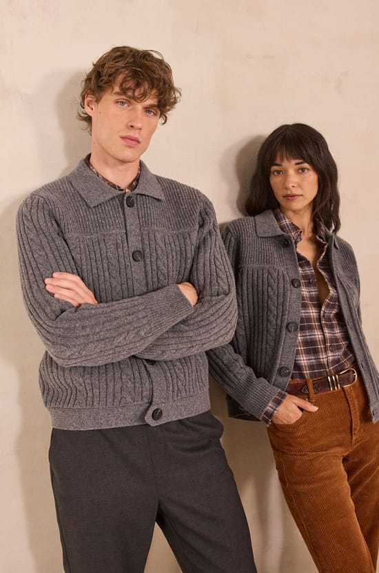 Cardigan unisexe ELEGANT;${refinementColor}