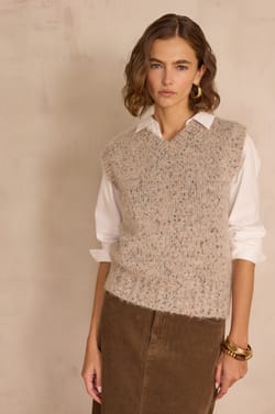 BERNICE sleeveless alpaca jumper;${refinementColor}