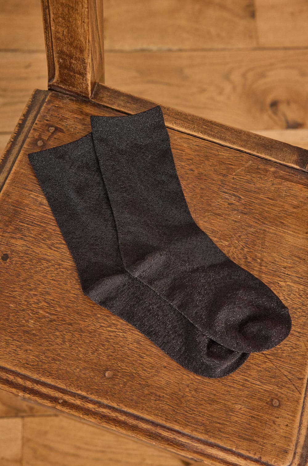 WALTER ribbed lurex Socks;${refinementColor}