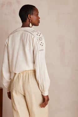Bluse PAULINE aus 100% Baumwolle;${refinementColor}
