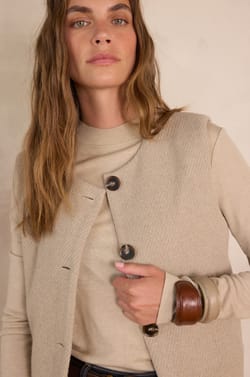 PAIGE fringed cardigan in wool;${refinementColor}