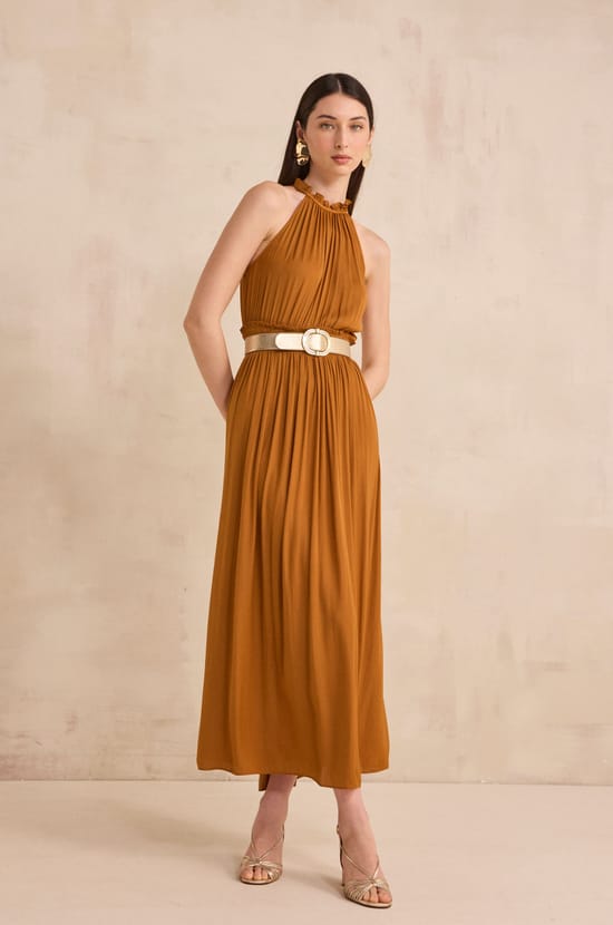 Straight and flowing dress BAY;${refinementColor}