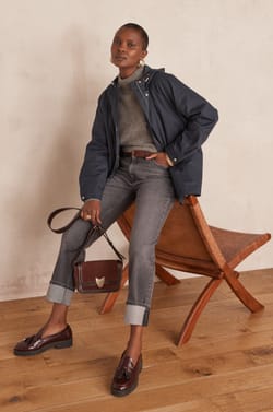 ANNETTE cotton hooded parka;${refinementColor}