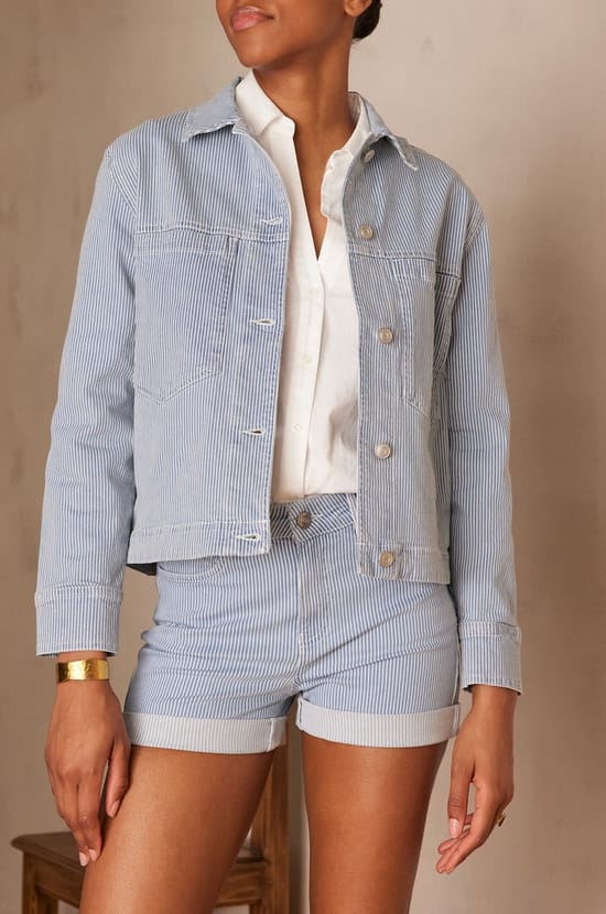 Veste CARLA en jean;${refinementColor}