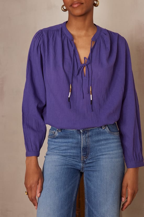 Blouse PAPILLON en coton;${refinementColor}