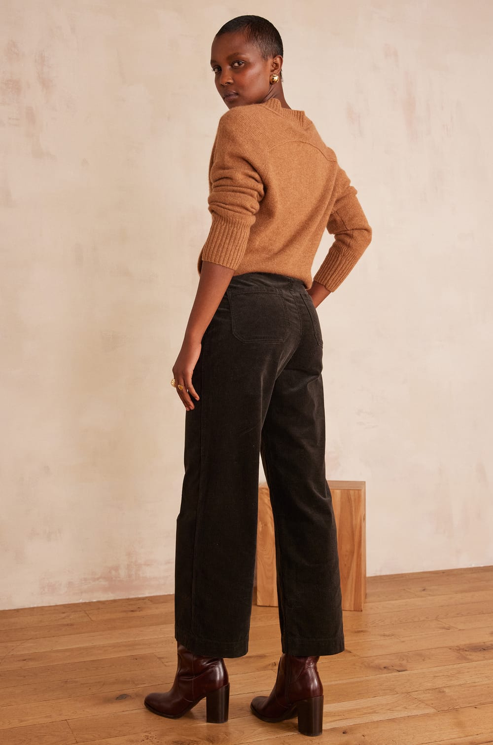 MARTIN wide-leg cotton velvet trousers;${refinementColor}